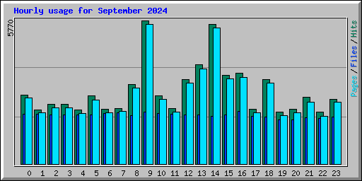 Hourly usage for September 2024